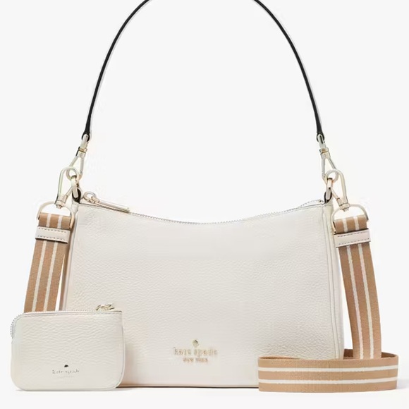 Kate Spade Rosie Shoulder Bag With Tech Attachment AirPod 
Parchment 
NWT - Picture 4 of 16